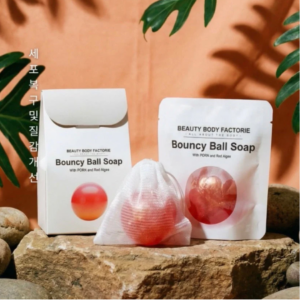 krx bouncy ball soap PDRN red alg face and body wash